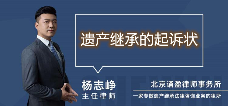 遗产继承的起诉状