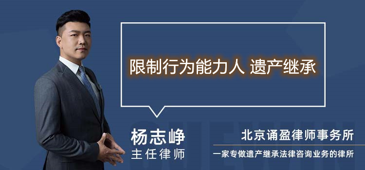 限制行为能力人 遗产继承