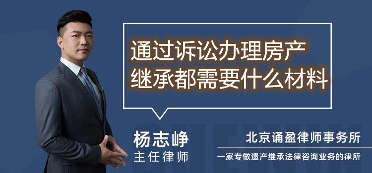 通过诉讼办理房产继承都需要什么材料