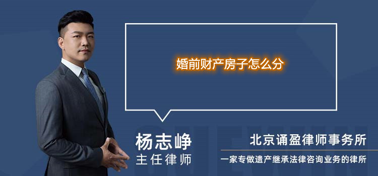 婚前财产房子怎么分